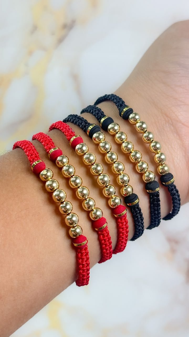 Pulseras de oro laminado 18k