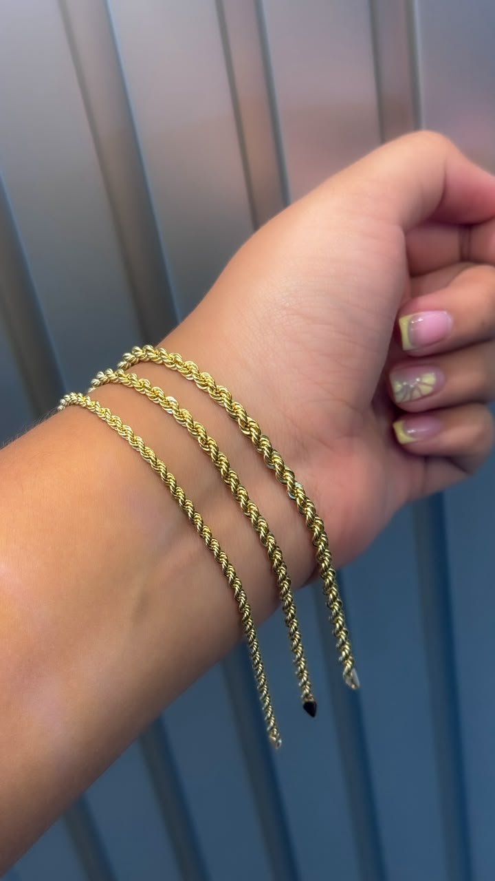 Pulseras de oro laminado 18k