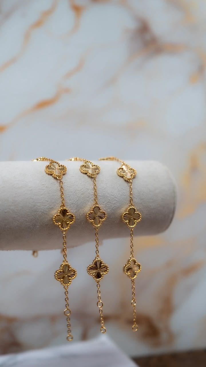 Pulseras de oro laminado 18k