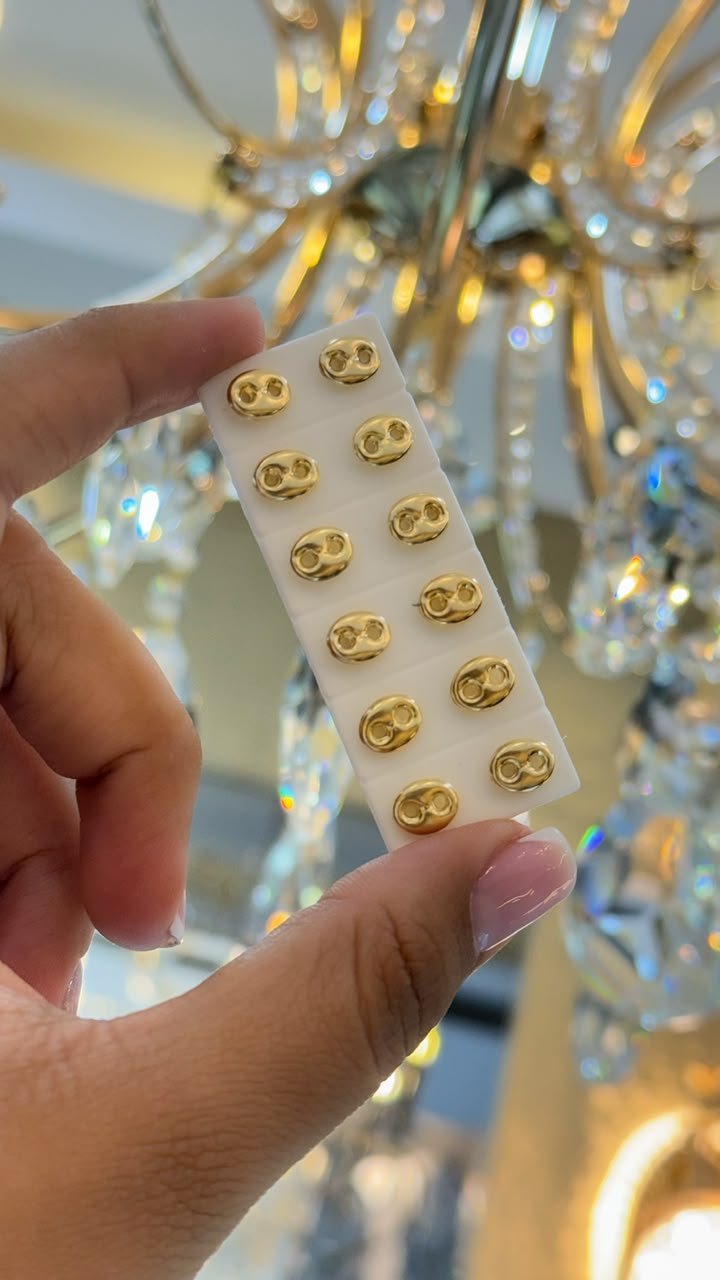 Topos de oro laminado 18k